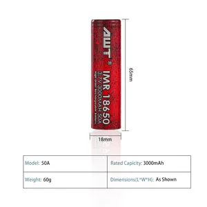 AWT 18650 3000mah 35A18650充電式バッテリー5000mah 3.2v 2600mah 3c 18650 lifepo4バッテリー