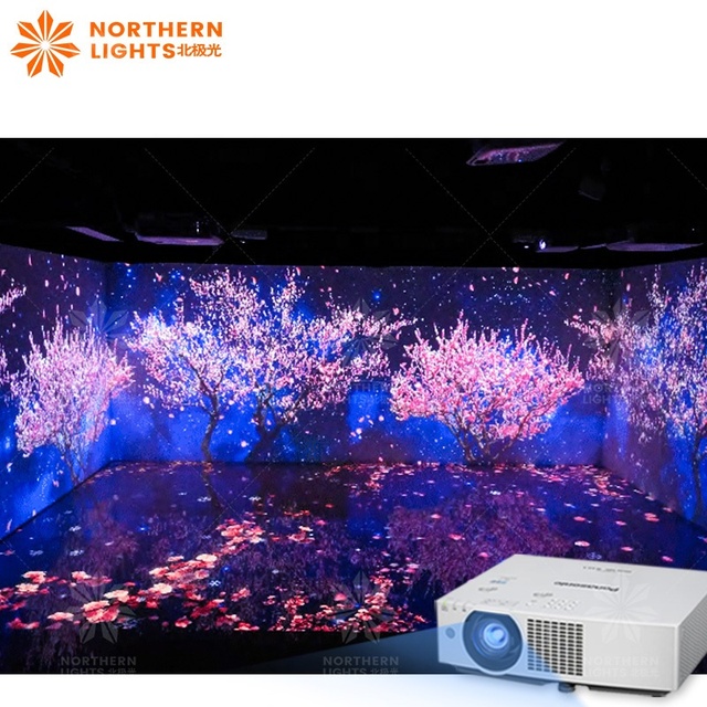 Art museum Exhibition 3D Immersive Mapping Projector 3D Hologram Interactive Wall Floor Projection for Art museum Exhibition