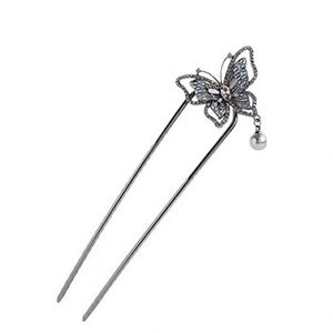 Horquillas para el Cabello en Forma de U con Elegantes Diseños de Mariposa y Perlas Colgantes, Nuevas Horquillas de Estilo Chino, Joyería para el Cabello, Adornos para Peinados - Product Image 6