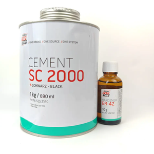 SL TIPTOP SC 2000 Cemento Negro con Endurecedor ER-42, 1 kg, Adhesivo de Reparación de Caucho de Grado Industrial para Neumáticos y Correas Industriales - Product Image 1