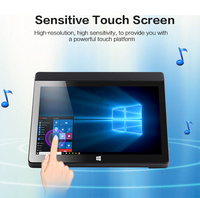 Original Mini PC All-In-One 10 \ "Pantalla táctil de escritorio con Win 10 Home F2 Intel Quad Core POS WIFI Box TV para entretenimiento