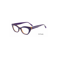 Montures de lunettes optiques en acétate œil-de-chat pour femmes, montures de vue tendance, OEM ODM, logo personnalisé