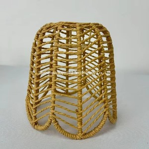 Rattan Lamp <strong>Shade</strong> <strong>Boho</strong> Wicker Woven Pendant <strong>Light</strong> Lamp <strong>Shades</strong> Replacement for Chandelier Floor Table Hanging <strong>Light</strong> - Product Image 6