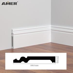 AMer OEM bán buôn tủ bếp LED gỗ Ốp chân tường Hội Đồng Quản trị ánh sáng trắng gỗ sàn cửa khung LED - Product Image 2