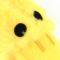 Yommy YM8220 Grand jouet à mâcher jaune en forme de lapin/canard 24*17cm, en fourrure de lapin et polyester, durable et confortable, pour intérieur/extérieur