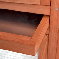 Maison à lapin en bois pour animaux de compagnie, 4 pattes, raboteuse, coloré, avec plateau, idéale pour courir en plein air