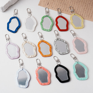 <b>Mirror</b> Bag Pendant Plastic <b>Acrylic</b> Eco-friendly Hanging Bag Keychain for Girl Makeup & Cosmetic <b>Mirror</b> Backpack Keychain Pendant - Product Image 1