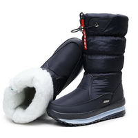 YL-1379 Vente en Gros Chaussures d'Hiver de Mode pour Femme, Bottes de Neige Thermiques Chaudes, Confortables, Antidérapantes et Imperméables