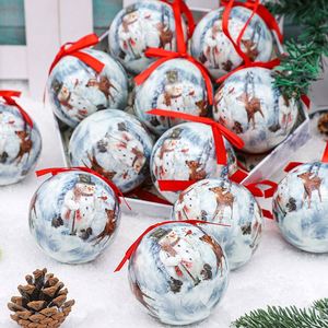 Juego de 14 Bolas de Espuma de Muñeco de Nieve Navideñas al por Mayor - Adornos Colgantes DIY con Pegatinas para Decoración de Árbol de Navidad y Accesorios para Fotos - Product Image 2