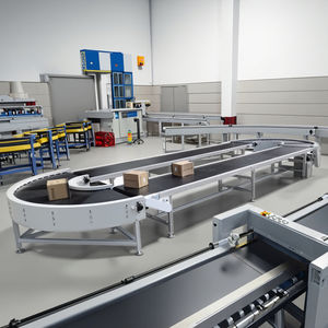 Sistema di Nastri Trasportatori Curvi a 180 Gradi a Basso Costo, Varietà di Angoli, Nastro Trasportatore in PVC con Certificazione CE - Product Image 2