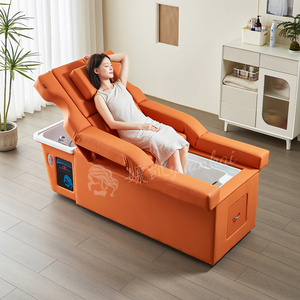 Lit de Lavage Électrique Spa Japonais avec Repose-Tête Relevable et Massage des Pieds, Table de Spa pour Usage en Salle de Bain - Product Image 3