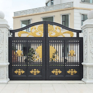 Porte d'entrée moderne et élégante en aluminium coulé pour villa, design extérieur - Product Image 3