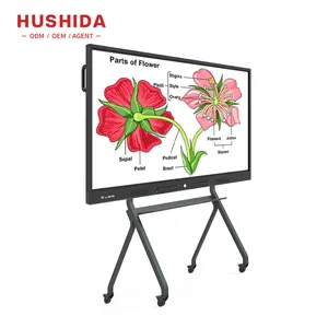 75 Inch Interactive Smart Whiteboard Elearning Infrared Flat Panel Display Whiteboard Smart Tv For Conference And Class