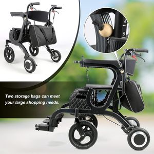 Silla <span class=keywords><strong>de</strong></span> ruedas eléctrica 5 en 1 Rollator Walker <span class=keywords><strong>para</strong></span> ancianos 120KG Senior Chair Mobility Walker Machine y carrito <span class=keywords><strong>de</strong></span> compras <span class=keywords><strong>para</strong></span> <span class=keywords><strong>adultos</strong></span> - Product Image 3