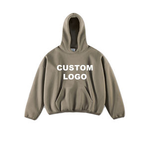 Sweat à capuche ample pour homme personnalisé 400 g/m² avec impression en relief, coupe oversize, style streetwear - Product Image 2