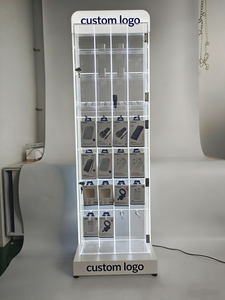 Оптовая продажа от производителя Tinya: напольные стойки для демонстрации аксессуаров для телефонов, стеллажи для мобильных принадлежностей с LED-подсветкой на заказ - Product Image 4