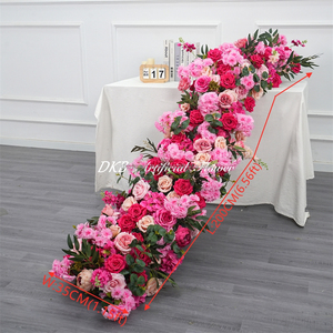 Fábrica de Flores Artificiales DKB, Venta al por Mayor de Decoración y Suministros para Bodas, Camino de Mesa de Flores de Seda Personalizado para Decoración de Bodas - Product Image 2