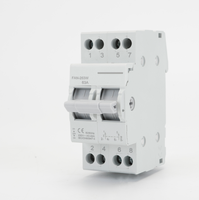 Disjoncteur de transfert manuel à double alimentation 63A MTS pour système solaire photovoltaïque monophasé 1P2P3P4P, capacité de coupure 6KA/10KA
