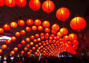 Traditional Silk <b>Lantern</b> Vietnam for New Year - Product Image 5