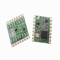 Modul Transceiver RF RFM69HC RFM69HCW yang Dapat Diprogram 433Mhz 868Mhz 915Mhz HopeRF ASLI