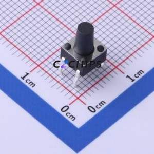 TS-1095PD-A11B2-D2 Tactile Switch Through hole-4P,6x6mm Switch Single Pole Single Throw Round Button 1.8N Through Hole - Product Image 1