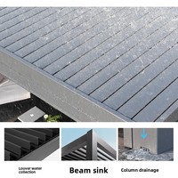 Pérgola Retráctil Motorizada Europea con Sensor de Lluvia y Presión, Estructura de Aluminio con Recubrimiento en Polvo