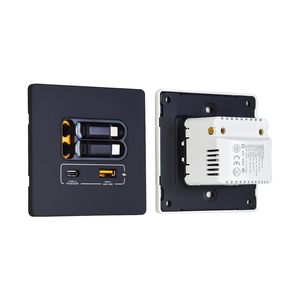 Boente 86*86mm Mini Hidden Home Universal <span class=keywords><strong>USB</strong></span> Comfiguration <span class=keywords><strong>Prise</strong></span> de courant murale électrique avec câble <span class=keywords><strong>Lightning</strong></span> & Type-C - Product Image 5