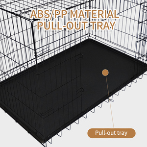 Cages à chiens pliables en gros, <span class=keywords><strong>transport</strong></span>, cages en métal, 3 portes, <span class=keywords><strong>cage</strong></span> à chien en métal, <span class=keywords><strong>cage</strong></span> à chien - Product Image 4