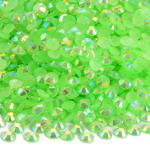 OLeeya Lot de strass en résine AB cristal 2mm-6mm, fond argenté et effet gelée, non thermocollants, pour artisanat et bricolage - Product Image 2