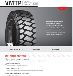 Pneus VMTP 33.00R51 pour camion à benne basculante, pneu OTR 33.00R51 pour camion minier, pneu 33.00R51 pour 777d - Product Image 4