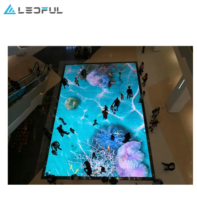 China New Wedding Party Stage Dance Floor Standing Interativo LED cor 3d Display LED Painéis de Tela