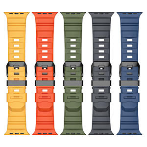 高級FluororubberストラップApple Watch Ultra 2 49mm FKMストラップアップルウォッチバンドIwatchシリーズ10 46mm 42mm 44mm 45mm - Product Image 2