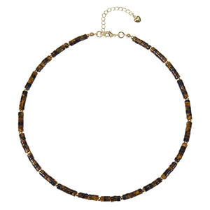 เครื่องประดับชายหาดพลอยสีเทอร์ควอยส์เครื่องประดับสไตล์โบฮีเมียนสำหรับผู้หญิงสร้อยคอสเตนเลสสตีลจากหินธรรมชาติประดับกระดูกไหปลาร้า - Product Image 5