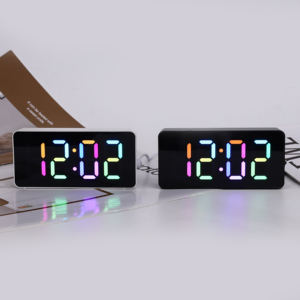 Reloj <span class=keywords><strong>Despertador</strong></span> Digital Simple con Espejo de Mesa, Control de Sonido LED, Temperatura Eléctrica y Doble Alarma, Regalo de Moda para Niños, Fábrica BSCI - Product Image 6