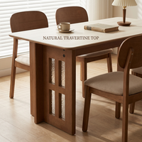 Nouvelle table à manger en bois massif de style chinois, table à manger moderne et simple pour la maison, table à manger rectangulaire