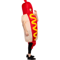 Costumes gonflables pour adultes, hamburger, hot-dog, Halloween, cosplay, mascotte de dessin animé, poupée, fête, jeu de rôle, vêtements de magasin d'alimentation, déguisements