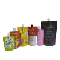 Emballage en feuille d'aluminium personnalisé recharge liquide jus de fruits pochettes en plastique avec bec verseur sacs pour boissons