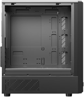Micro ATX TG Glass Gaming Mid Tower Computer Case with 240mm Water Cooling Support Steel Construction Adjustable USB Ports