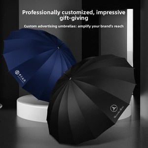 <span class=keywords><strong>Parapluie</strong></span> publicitaire <span class=keywords><strong>haut</strong></span> <span class=keywords><strong>de</strong></span> <span class=keywords><strong>gamme</strong></span> 16 baleines 190T à manche long, personnalisable avec logo, pour hommes et femmes, droit, texte imprimé, protection UV - Product Image 5