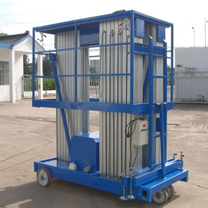 एकल व्यक्तिगत टेलीस्कोपिक हाइड्रोलिक इलेक्ट्रिक मैन लिफ्ट - Product Image 2