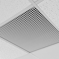 Grille de ventilation murale carrée moderne amovible en aluminium, diffuseur d'air alvéolé pour centres commerciaux