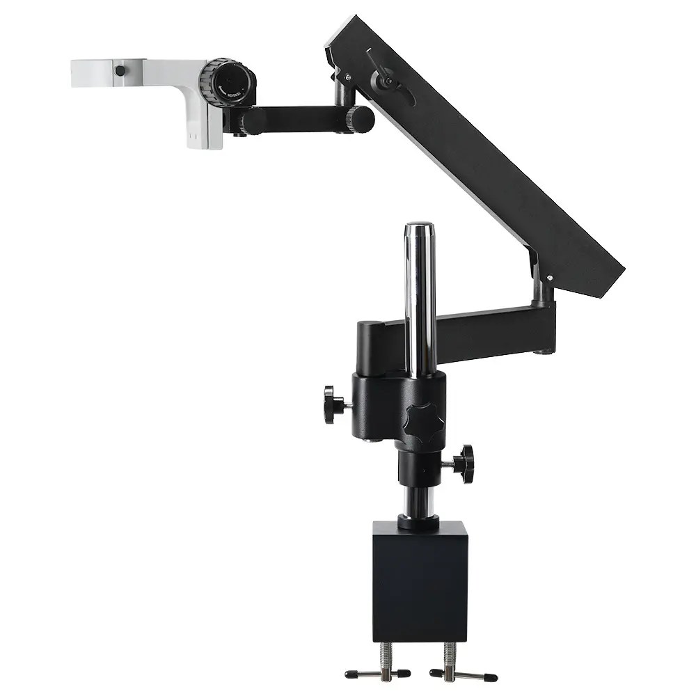 Verstellbarer Gelenk arm Säulen klemm halterung Cantilever-Halterst änder 76MM Kopf für Trinokular-Binokular-Stereo mikroskop