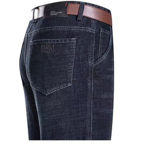<span class=keywords><strong>Jeans</strong></span> Casual da <span class=keywords><strong>Uomo</strong></span> a Vita Alta, Gamba Dritta, con Fodera in Pile Ispessito, Resistenti al Freddo e all'Usura - Product Image 6