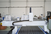 Fresadora CNC Multifuncional de 4 Ejes con Eje Rotatorio, Máquina de Carpintería de Alta Resistencia para Tallado Plano y Cilíndrico 3D