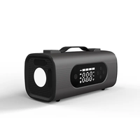 Démarreur de voiture portable 8 en 1 sans fil, batterie de secours 12000 mAh avec compresseur d'air