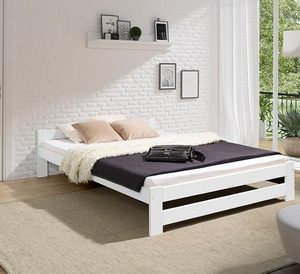 <span class=keywords><strong>Cama</strong></span> de tamaño <span class=keywords><strong>doble</strong></span> de madera de pino blanco Diseños <span class=keywords><strong>Precio</strong></span> barato Muebles de vida Mesa de centro moderna Sábana - Product Image 1