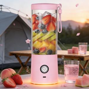 Licuadora Portátil de 450 ml, Modo Turbo, Trituración de Hielo en 30 Segundos, Limpieza con un Botón, Recargable por USB, Libre de BPA, para Batidos, con Batería para Auto - Product Image 4