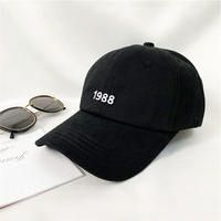 1988 logotipo bordado sombrero amarillo gorra de béisbol de algodón sombrero de papá sombrero elegante Simple para hombres y mujeres