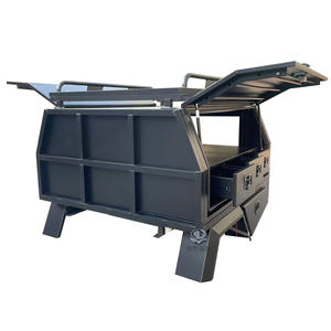 Boîte à outils en aluminium <span class=keywords><strong>4x4</strong></span> Ute avec <span class=keywords><strong>cage</strong></span> pour chien sur plateau UTE Canopy Tub - Product Image 5