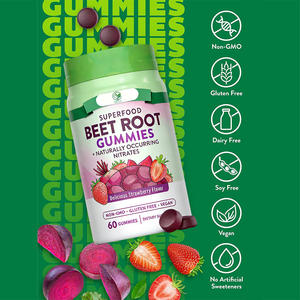 कारखाने की आपूर्ति निर्माता कीमत प्राकृतिक डमी कैंडी जिसमें बीट रूट गुम्मीज और चीनी बीट लाभ होते हैं - Product Image 2